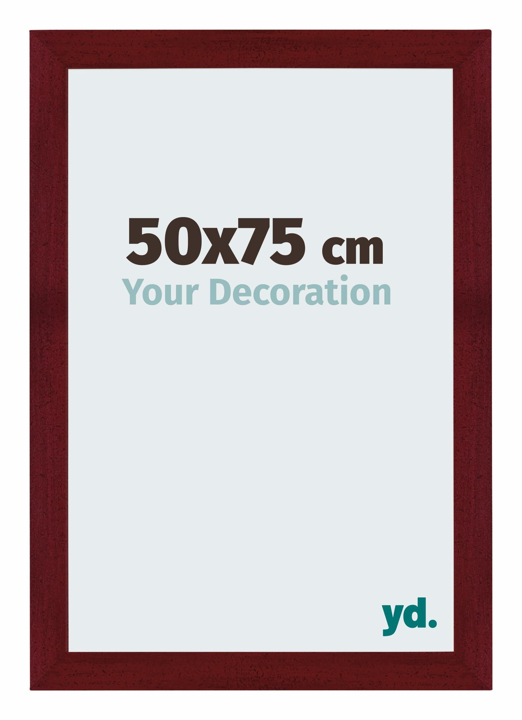 Your Decoration - Puzzle frame 50x75 - Wine Red Swept - Puzzle frame 500-1000 Pieces - MDF Photoframe - Mura