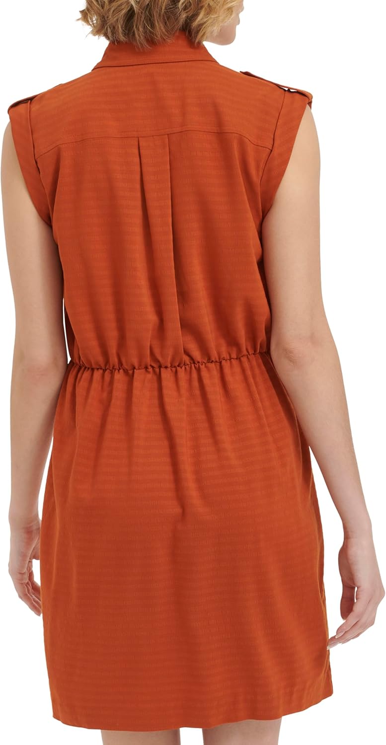 Calvin Klein Women's Pocket Faux Wrap Dress - Image 4