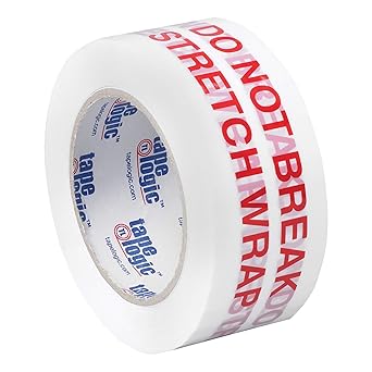Tape Logic 2 Inch x 110 Yards Pre-Printed Packing Tape, Do Not Break Stretch Wrap
