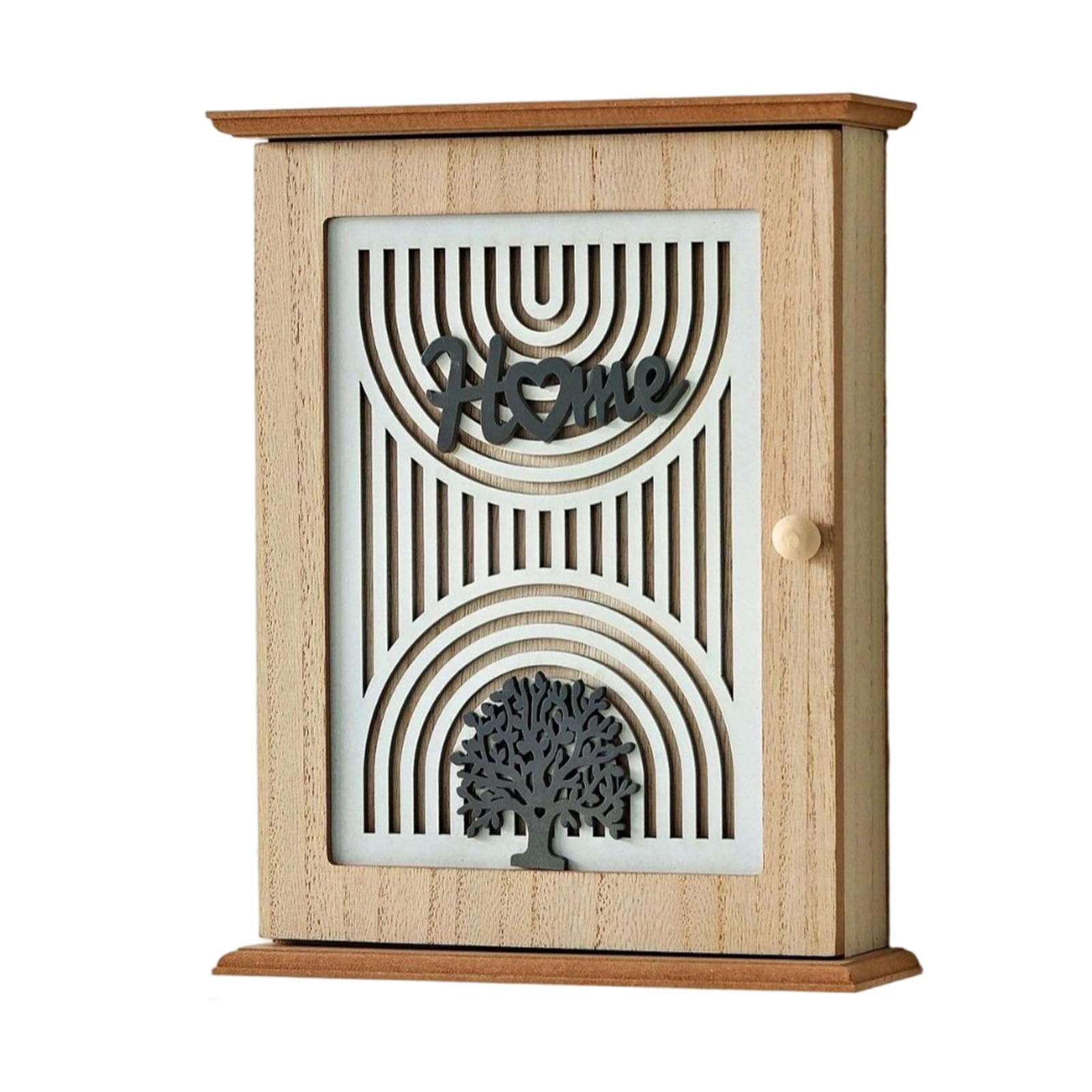 Buxuaaaa Sturdy Vintage Storage Box Wall-Mounted Multipurpose Hook Portable Entryway Décor Holder Wall Mounted