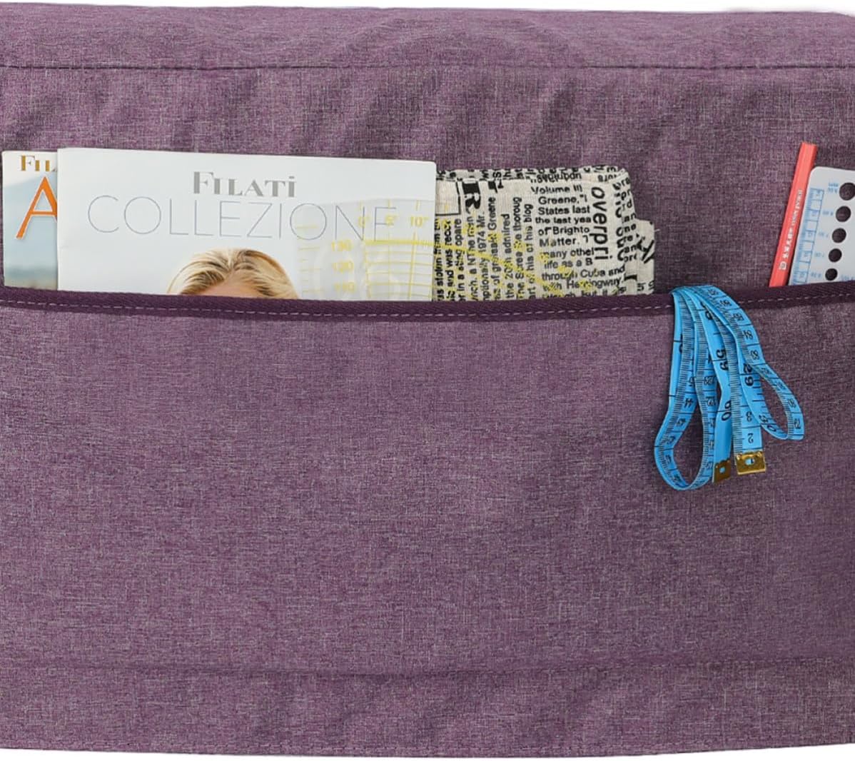 FOMIYES Oxford Clean Pocket Cover for Purple Zipper Sewing with Machine and Foldable and Easy to Protective Case Home Shop Machines
