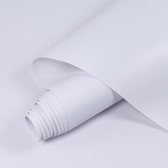 Canvas Waterproof Marine Fabric 96" L60" W 600D Cordura Material with Water-Resistant PVC Backing Outdoor/Indoor Canvas Awning Fabric for Sunbrella Boat Outdoor Tent Cushion, White