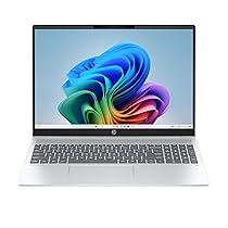 HP OmniBook 5 16-ag1004s, Notebook, (Processore AMD Ryzen AI 7 350, 24GB RAM, 512GB SSD, Windows 11), Lavoro d’ufficio avanzato, Multitasking, Computer portatile, Tastiera Italiana QWERTY, Argento