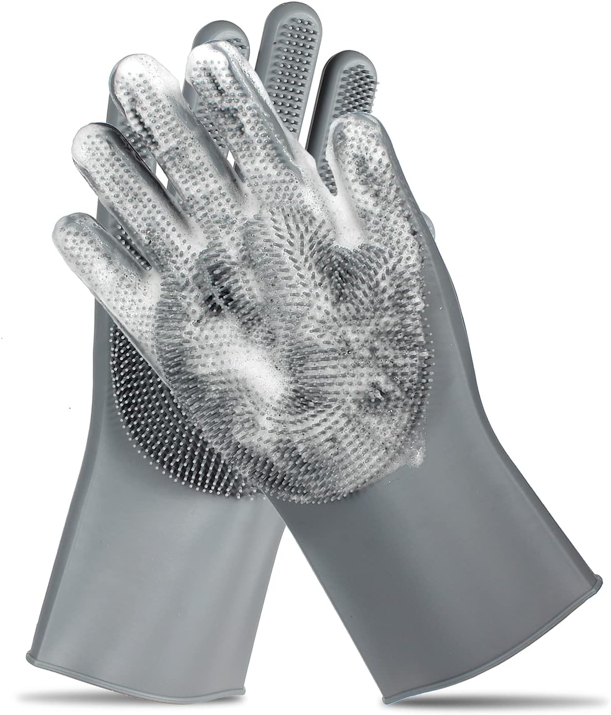 Pet Grooming Gloves Gentle Dog Bathing Shampoo Brush