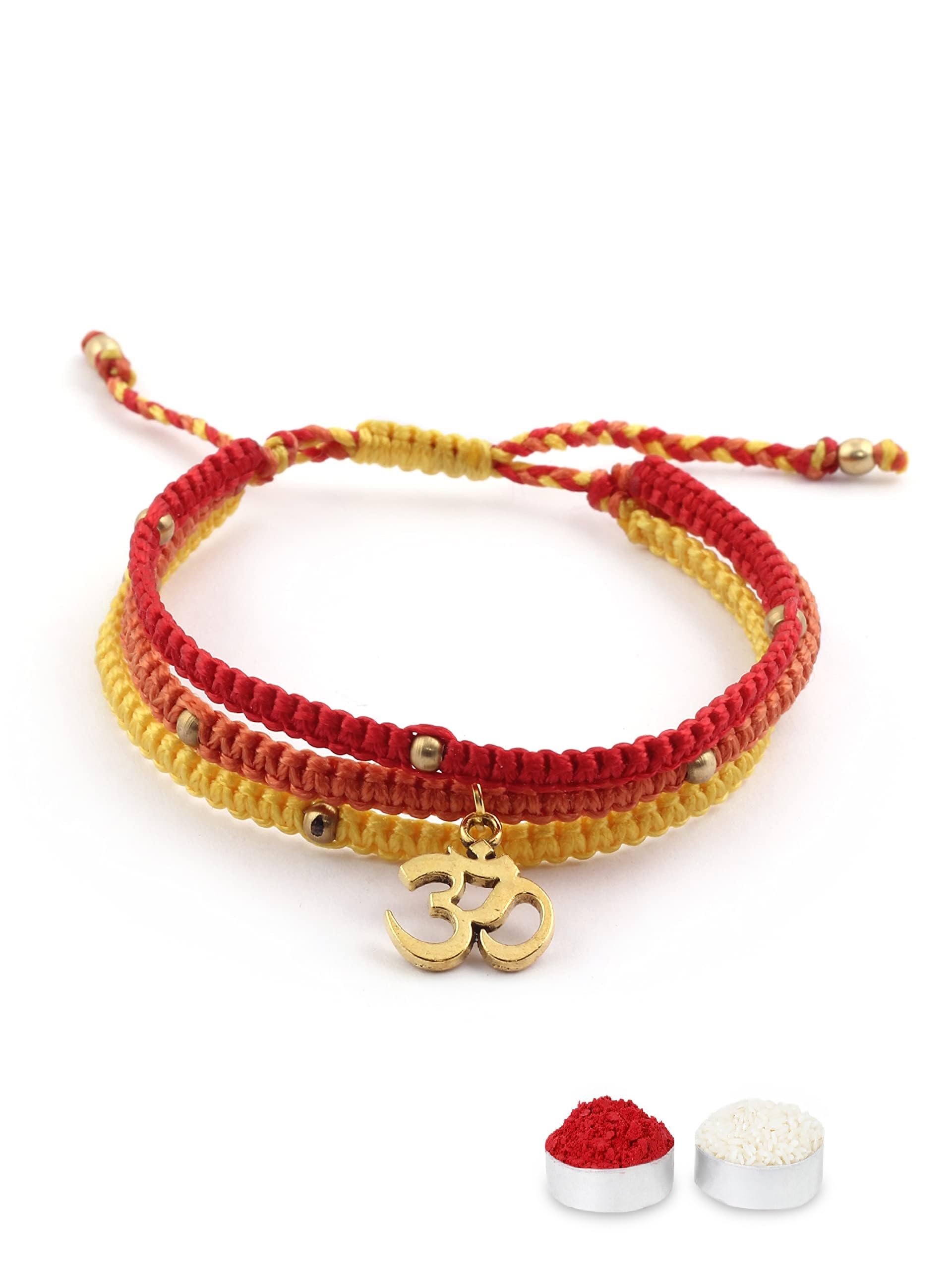 El Regalo OM Bracelet for Boys/Men- Hand Woven Macramé Adjustable OM Bracelet for Him (Style 1) (B09SDYBBJ9) Amazon Price History, Amazon Price Tracker