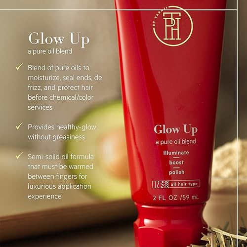 Miniatura 5 de TPH by Taraji Mezcla de aceite capilar para cabello y cuero cabelludo seco con aceite de aguacate, argán y jojoba, 2 onzas líquidas – Glow Up Scalp,