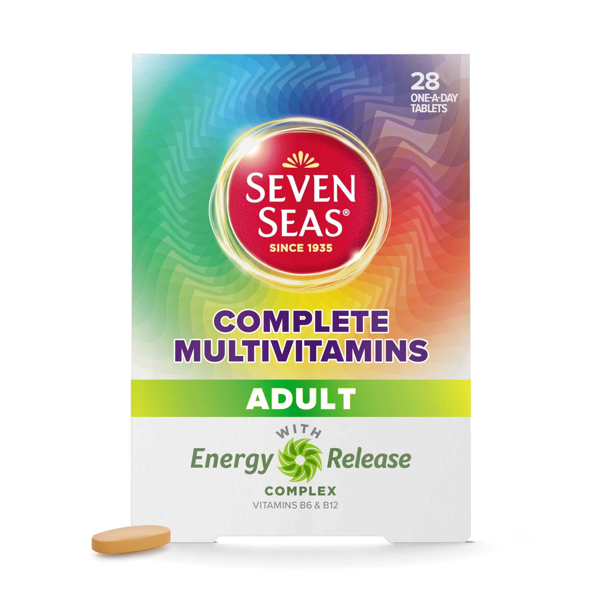 Complete Multivitamins Adult With Vitamin C, Vitamin D, Zinc plus Energy Release Complex 1 With Vitamins B6 and B12, 28 Tablets, 4-Week Supply