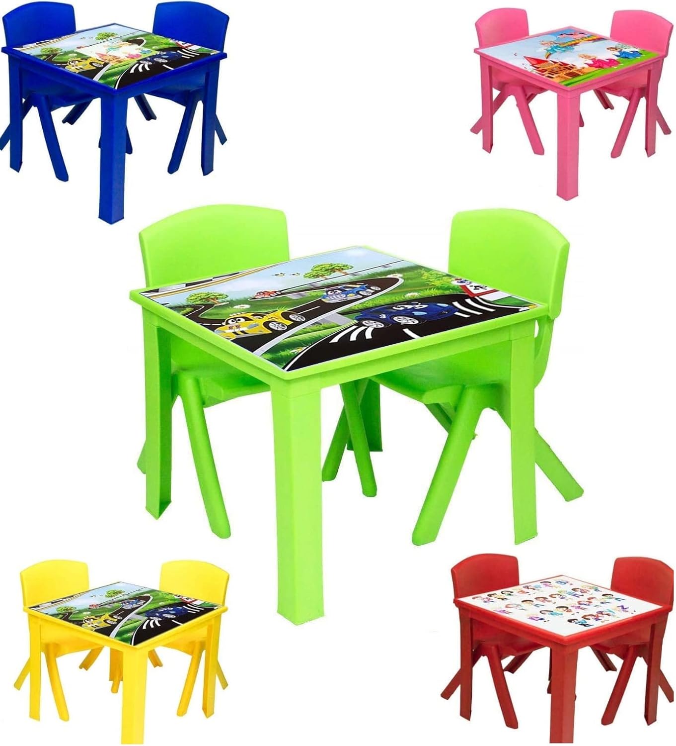A406 Toddler Plastic Table and Chairs for Children Kids Plastic Nursery