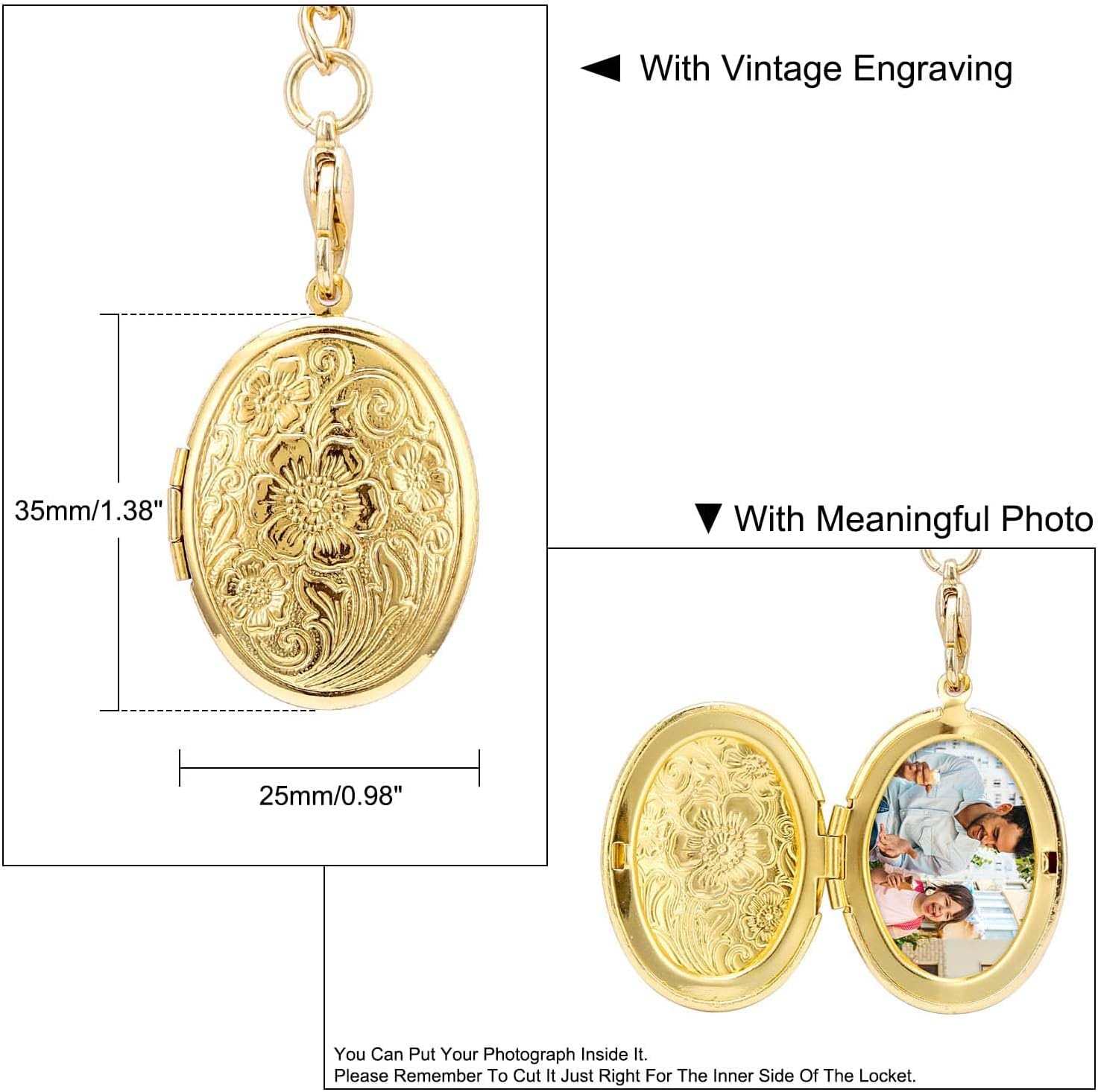 ManChDa Pocket Watch Chain Single Albert Pocket Watches Chain with T-Bar Chains Pocket Watch Chains for Men with Four Gold Flower Pendant