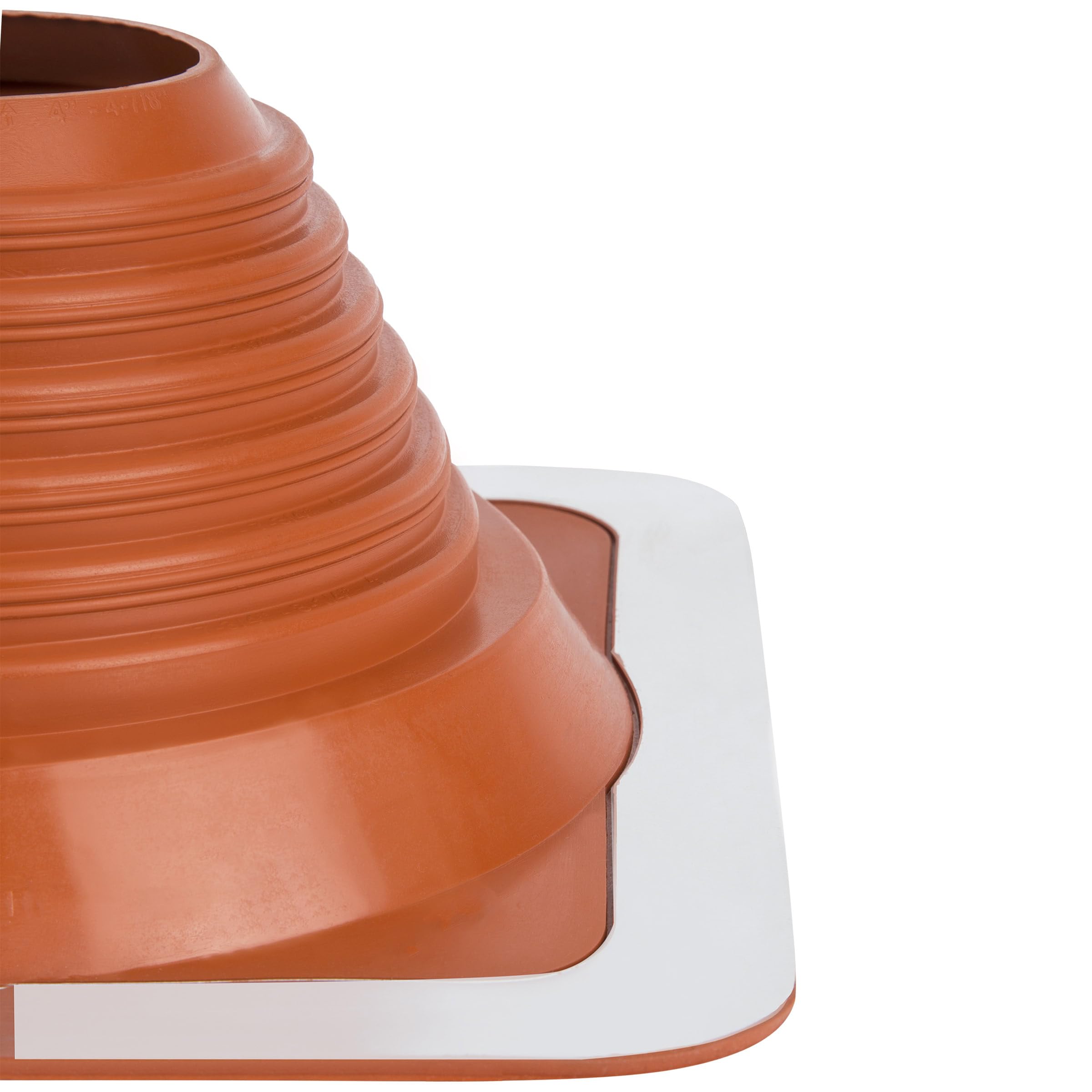 Parotec Solin de Toit - Passage du Toit - Flexible - Fabriqué en Silicone - Résistant aux Hautes Témperatures - Universel -Tuile Métallique - Diamètre de 6 à 70 mm