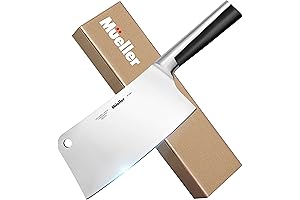 Mueller 7-Inch Stainless Steel Meat Cleaver Knife
