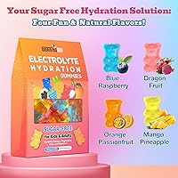 Vista 3 de Gomitas de electrolitos sin azúcar Gomitas de hidratación energética con electrolitos para correr y deportes - Gomitas energéticas con calcio