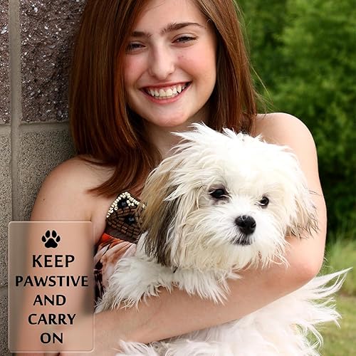 Miniatura 4 de LYTTMAB Keep Pawstive Ring Anxiety Ring for Women Spinner Ring For Girl Boy, Animal Dog Paw Ring Titanium Stainless Steel Fidget Ring Men Women