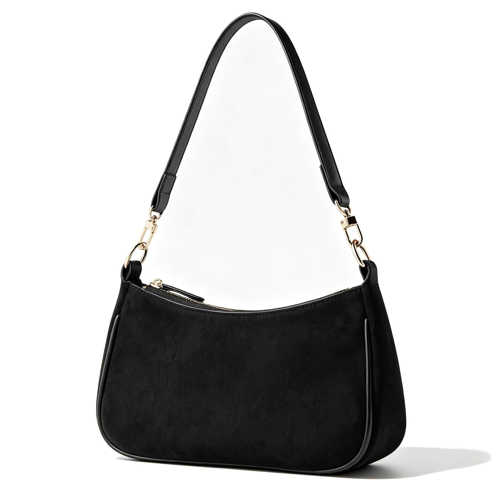 VODIU Shoulder Bag for Women, Clutch Tote Handbags Small Purse Hobo Bag Cute White Purse with 2 Removable Straps and Zipper Closure; Use as an Underarm, Crossbody, Clutch, or Tote Bag