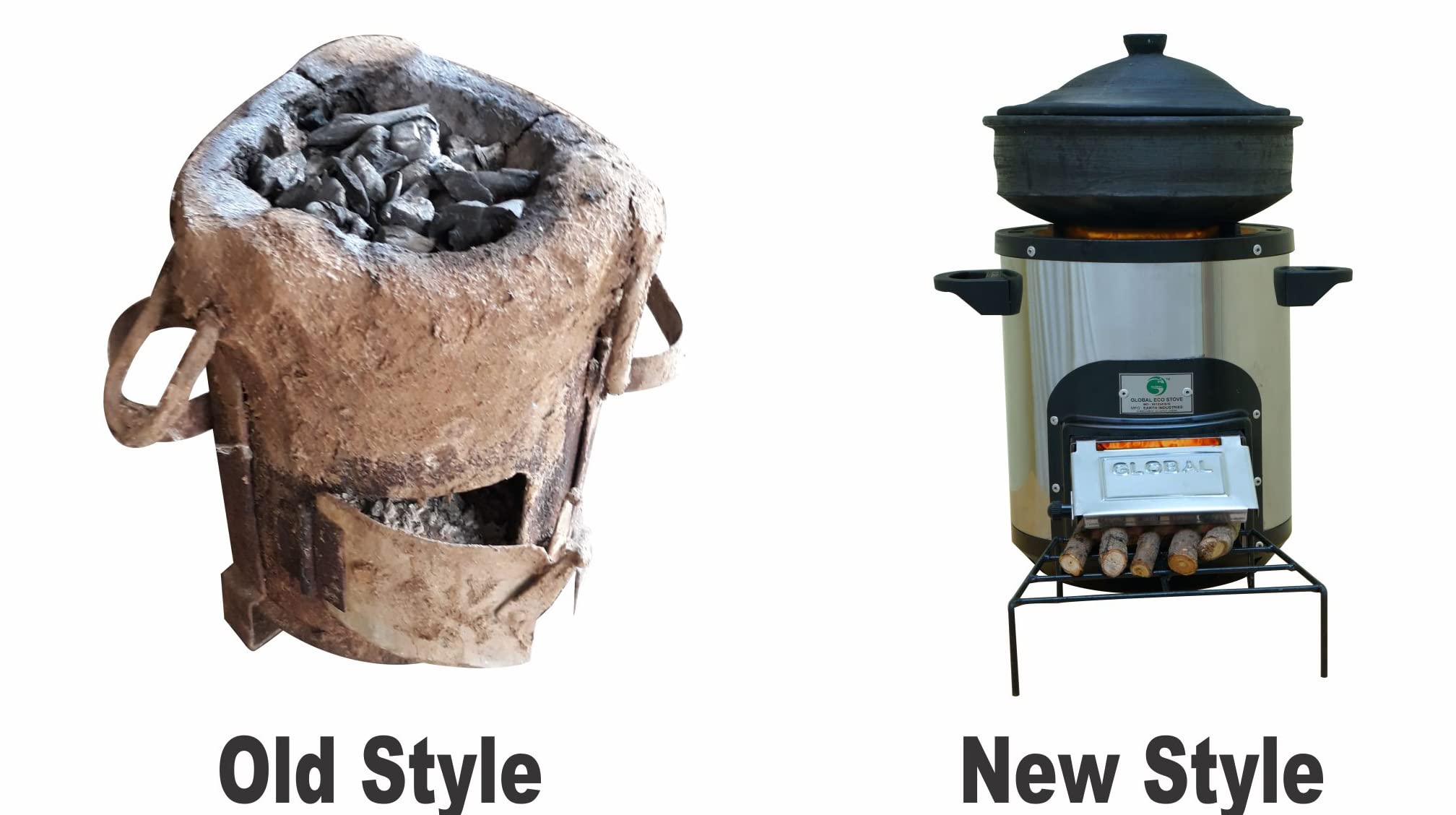 GLOBAL ECO STOVE Stainless Steel /Global Chulha/Wood Stove/Traditional  Style Cooking Stove/Camp Stove/Portable Outdoor Cooking Stove/Biomass Cook  Stove : Amazon.in: Home u0026 Kitchen