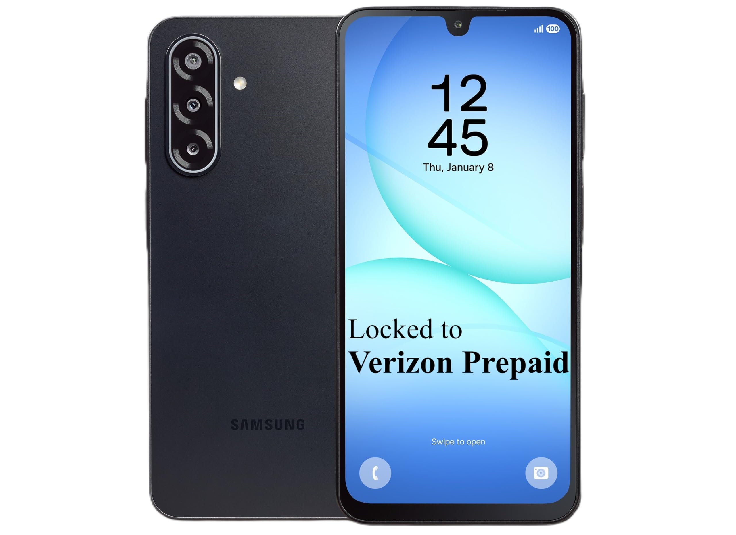 Verizon Prepaid Samsung Galaxy A17 5G, 128GB, Black - Prepaid Smartphone (Locked to Verizon Prepaid) - 6.7" Super AMOLED 90Hz Display, 50MP Triple