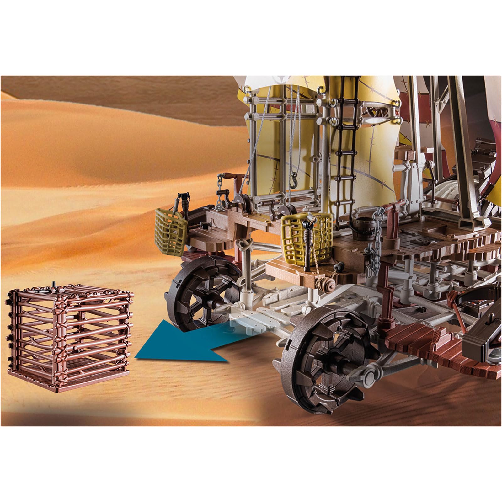 PLAYMOBIL Novelmore 71023 Sal'ahari Sands - Veliero del Deserto, Giocattoli per bambini dai 5 anni