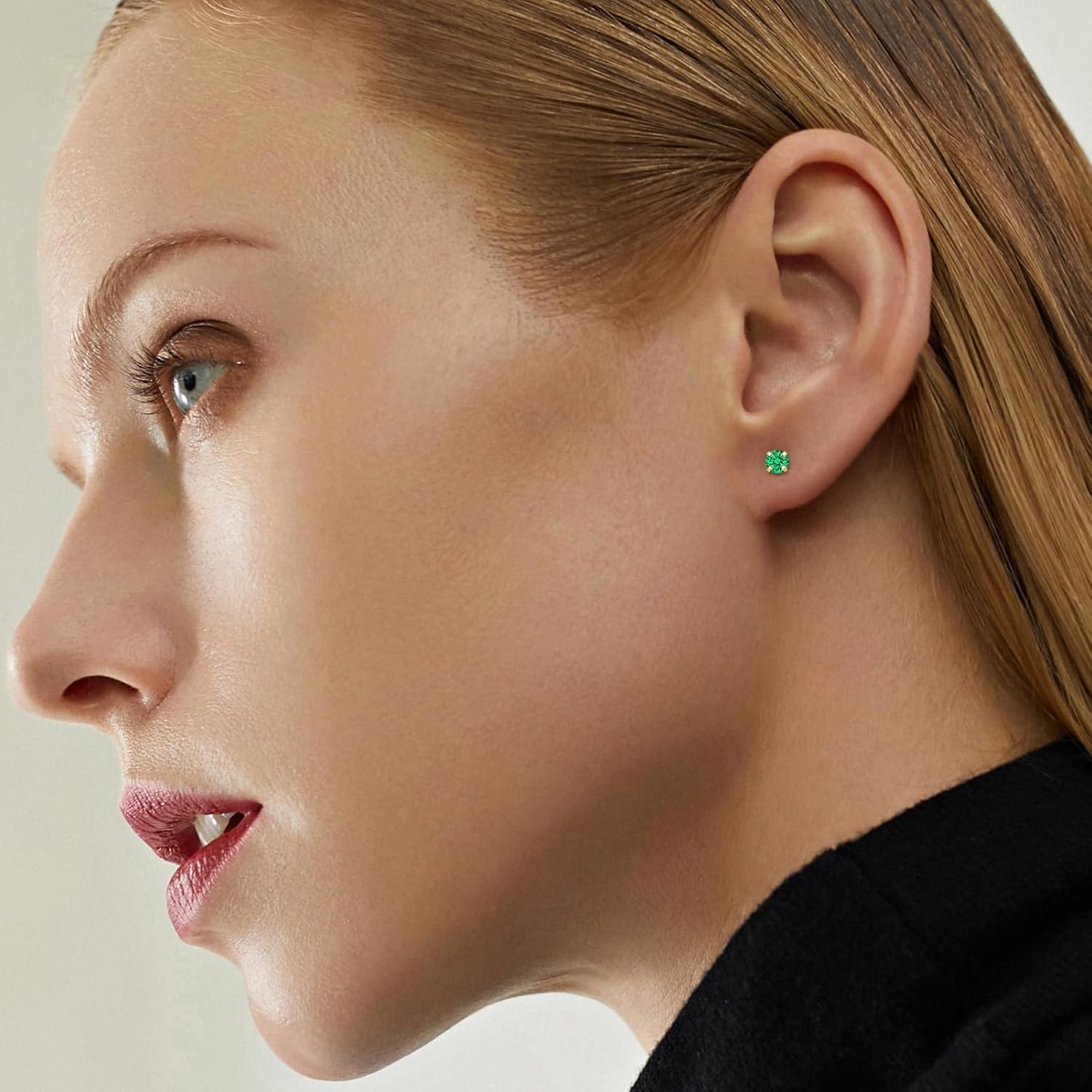 Small CZ Stud Flatback Earrings for Women,Dainty Flat Screw Back Cartilage Earring Stud,Helix Conch Tragus Piercing Jewelry,Tiny Cubic Zirconia Studs Hypoallergenic - Image 3