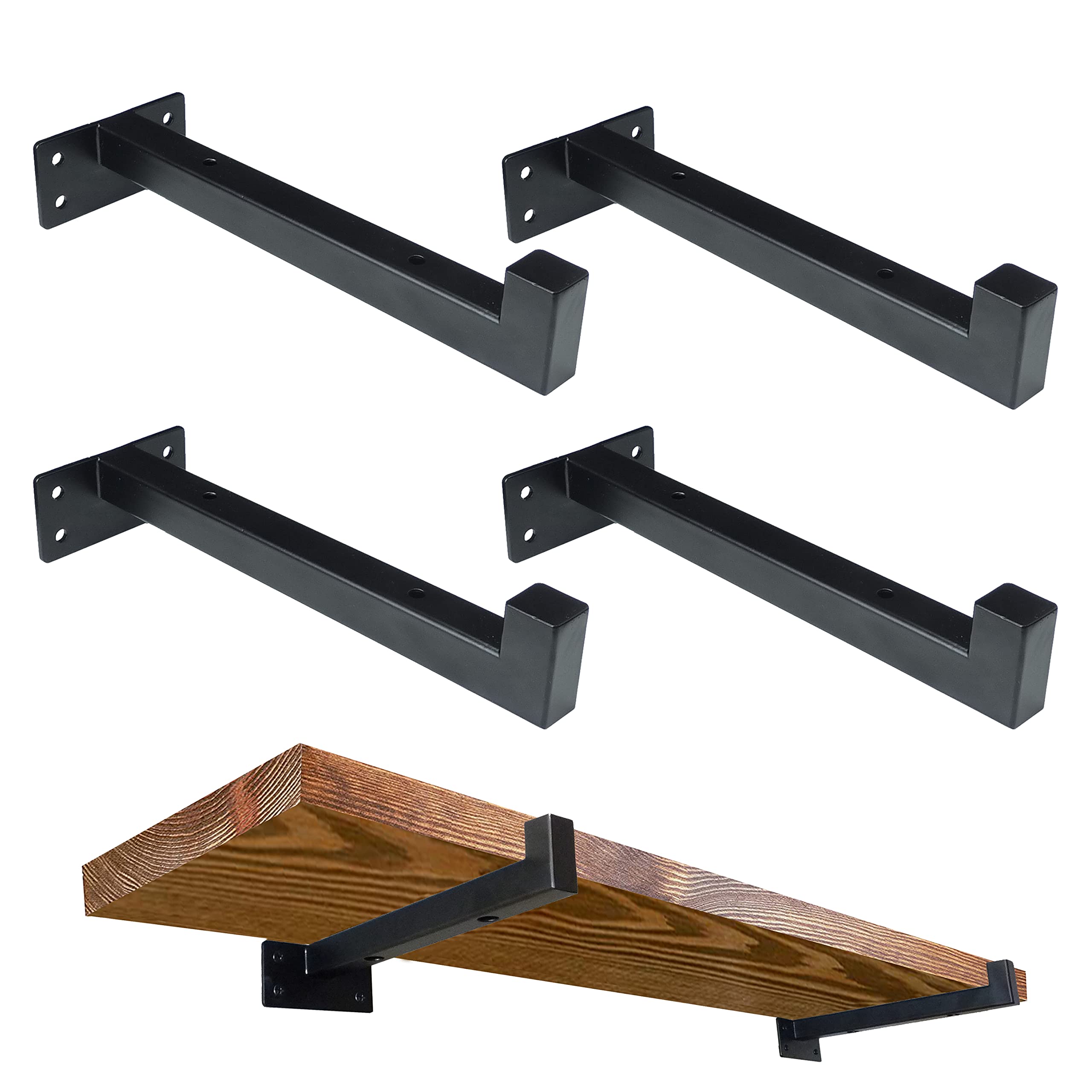 Buy Shelf Bracket Heavy Duty 4 Pack MONOJADE Floating Shelves