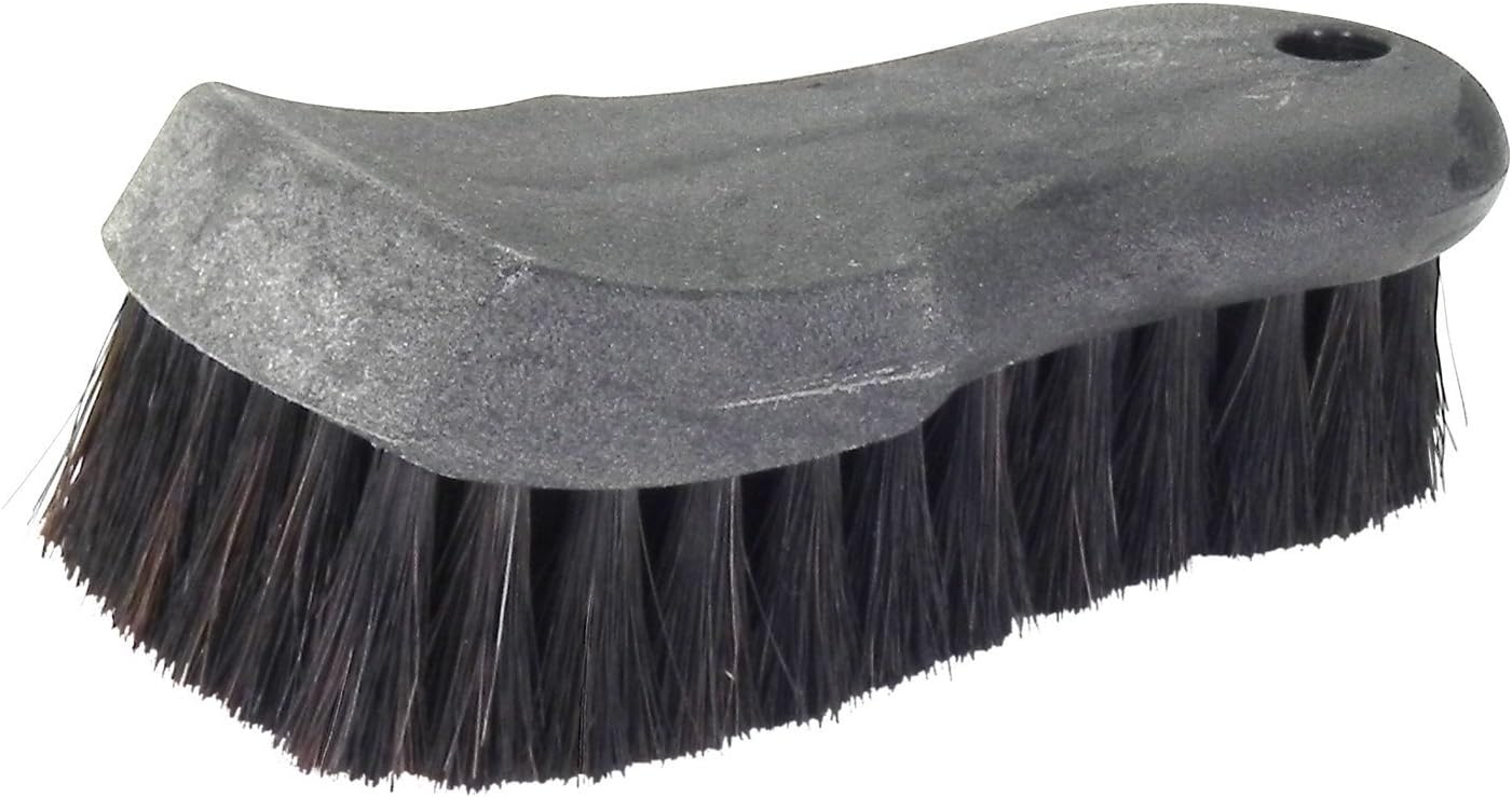 Wheel WooliesLeather Upholstery Natural Horse Hair Brush, Soft, Safe and Gentle
