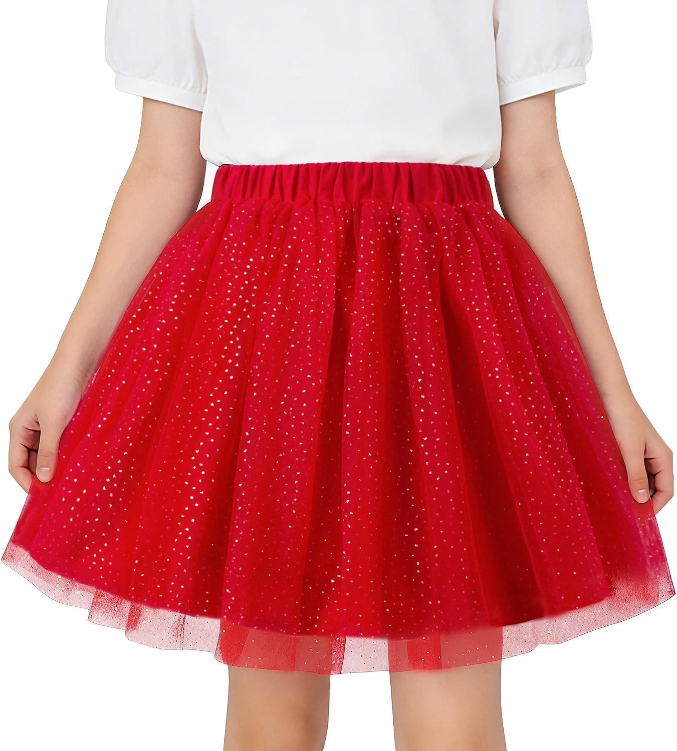 Magic Park 1-14Y Toddler Tutu Skirt Kid Tulle Skirts Little Girl Solid Color Short Skirt Girls Holiday Birthday Clothes