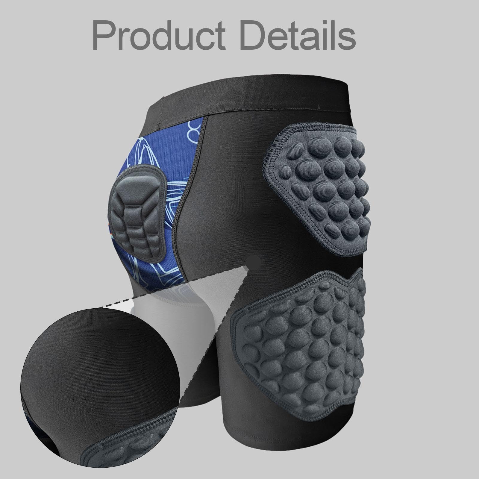 Short Rembourré et Compressif pour Enfants, en EVA épais, Accessoire pour Une Protection Optimale Contre Les Chocs.