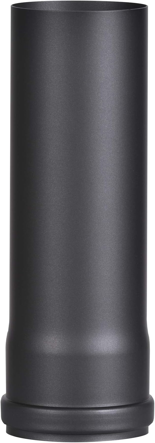 FIREFIX Tubo de estufa de pellets Senotherm, R80/2, de acero de 80 mm de diámetro, para estufa de pellets y estufas de pellets, Senotherm, color negro, 250 mm de largo
