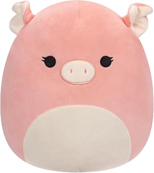 Squishmallows Official Plush 10 in Petra The Pink Pig,Ultra Soft Stuffed Plush Toy