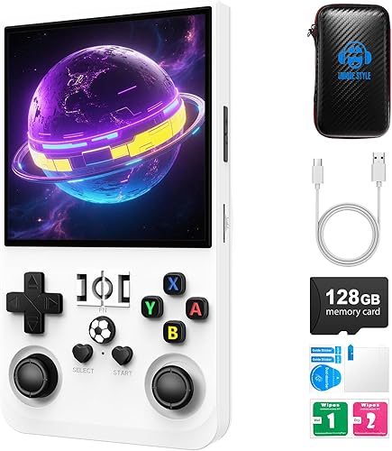 Vista 13 de R36MAX - Consola de juegos retro, consola de juegos de mano de 4.0 pulgadas con videojuegos clásicos de 64 GB, compatible con más de 30 simuladores