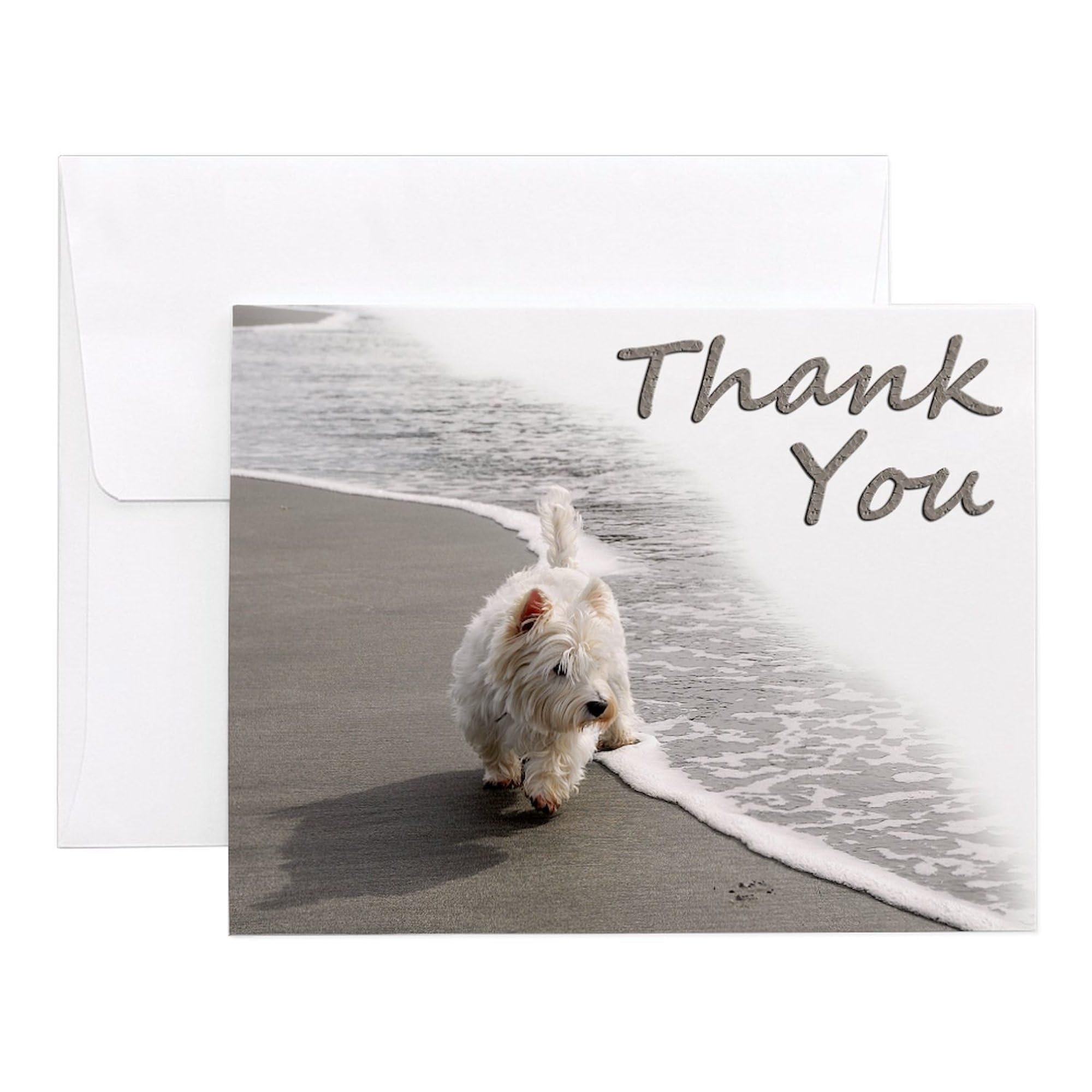 CafePress Westie Thank You Notecards (Set Of 20) 4.25" x 5.5" Notecards 10 Pack