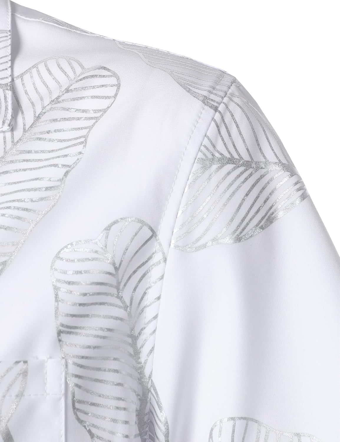 ZEROYAA Men Stylish Print Cuban Shirt Short Sleeve Button Down Relaxed Fit Shirts Beach Hawaiian Vacation Tops - Image 4