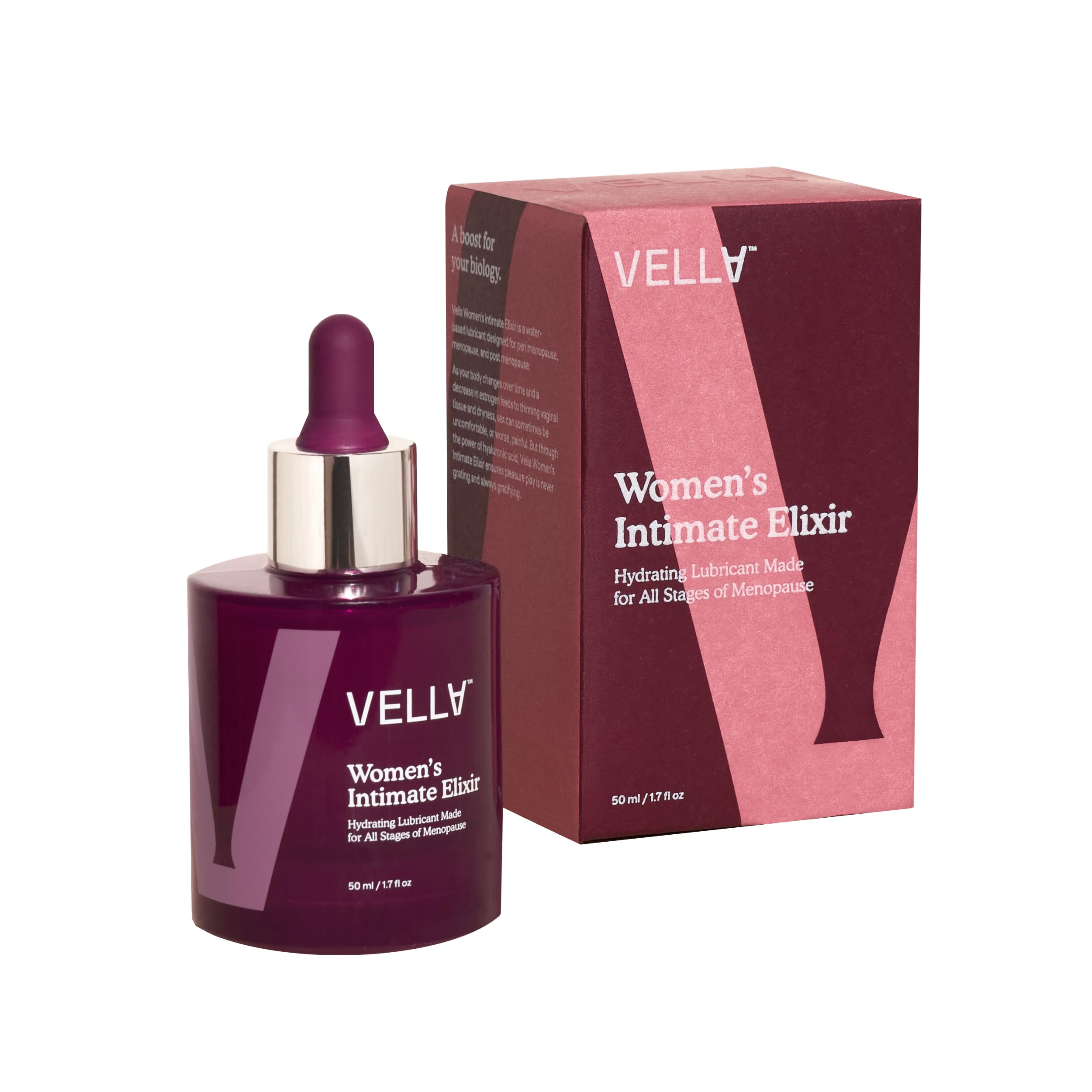 Women's Intimate Elixir™ - Lightweight Water-Based Hydration - Ideal for all Stages of Menopause - Hyaluronic Acid Vaginal Moisturizer with Chasteberry & Aloe Vera, Body Glide For Intimate Areas