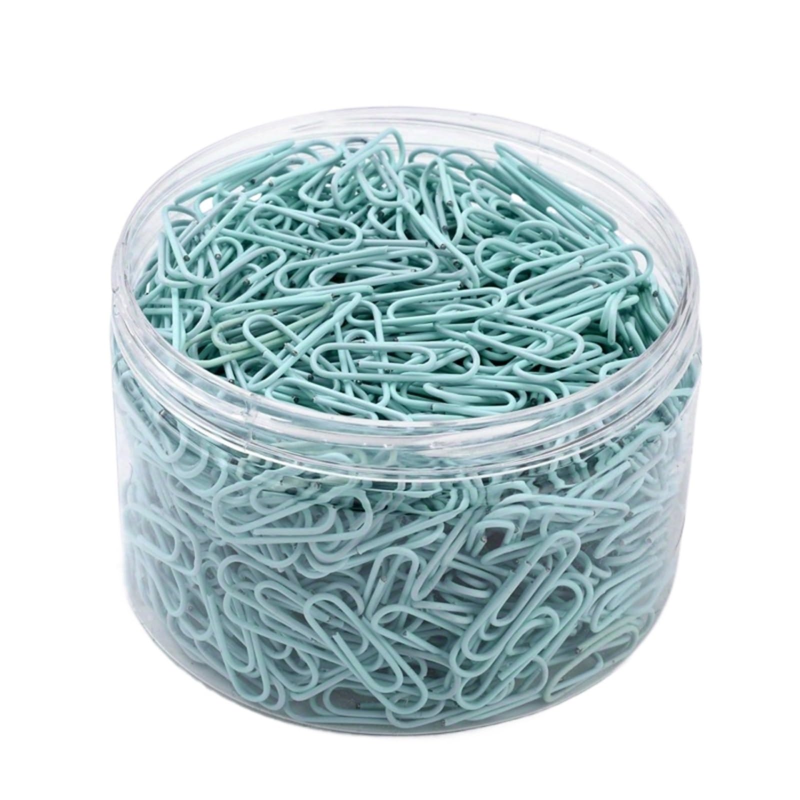 Lot de 800 trombones en métal de couleur macaron, 2,8 cm, fournitures de bureau, école, maison - Vert