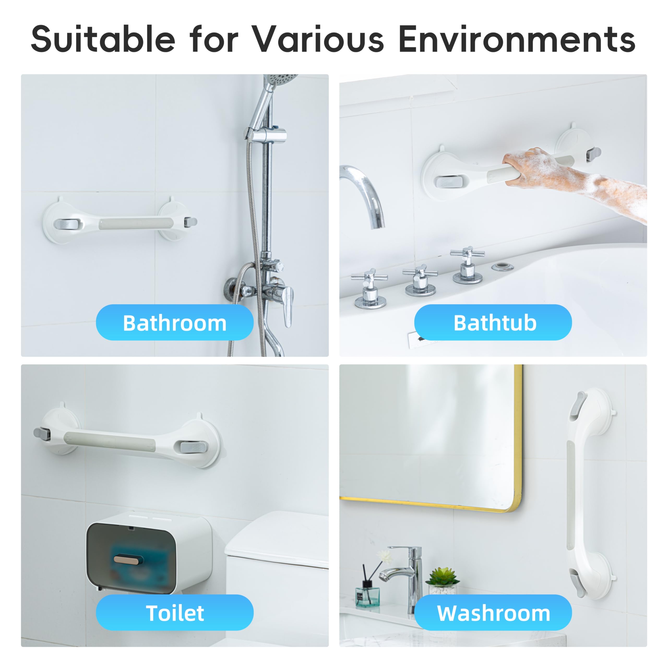 Barras de agarre para bañeras y duchas