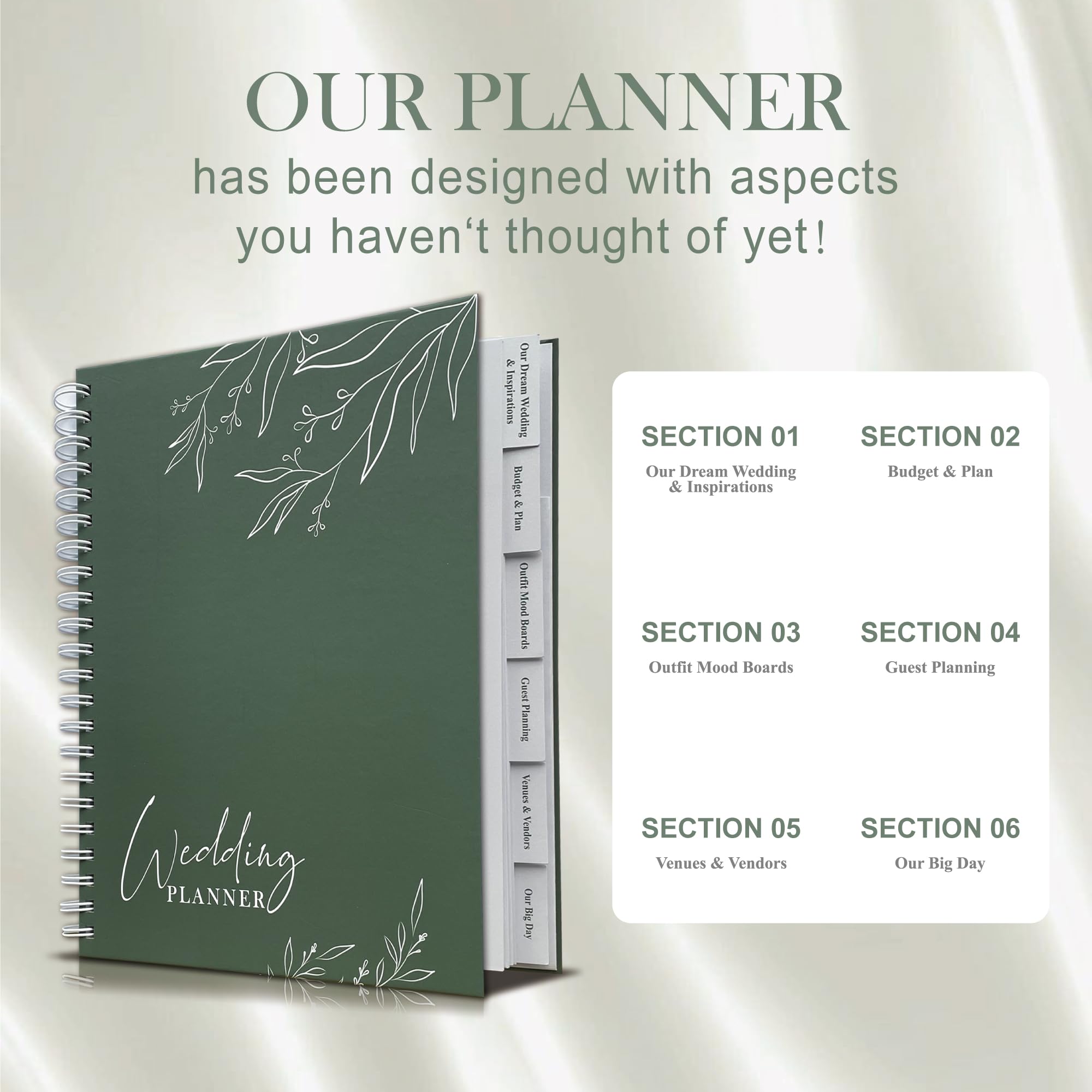 Mr&MrsGifts Libro di pianificazione di nozze e organizzatore Wedding Planner Book