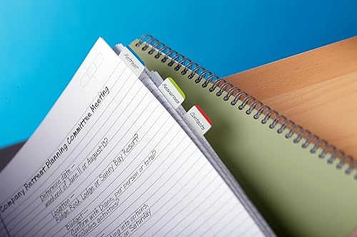 Miniatura 7 de Post-it Pestañas, 1 pulgada, forrado, verde, azul, rojo, 22 pestañascolor, 66 pestañasdispensador sobre la marcha (686L-GBR) (paquete de 2)