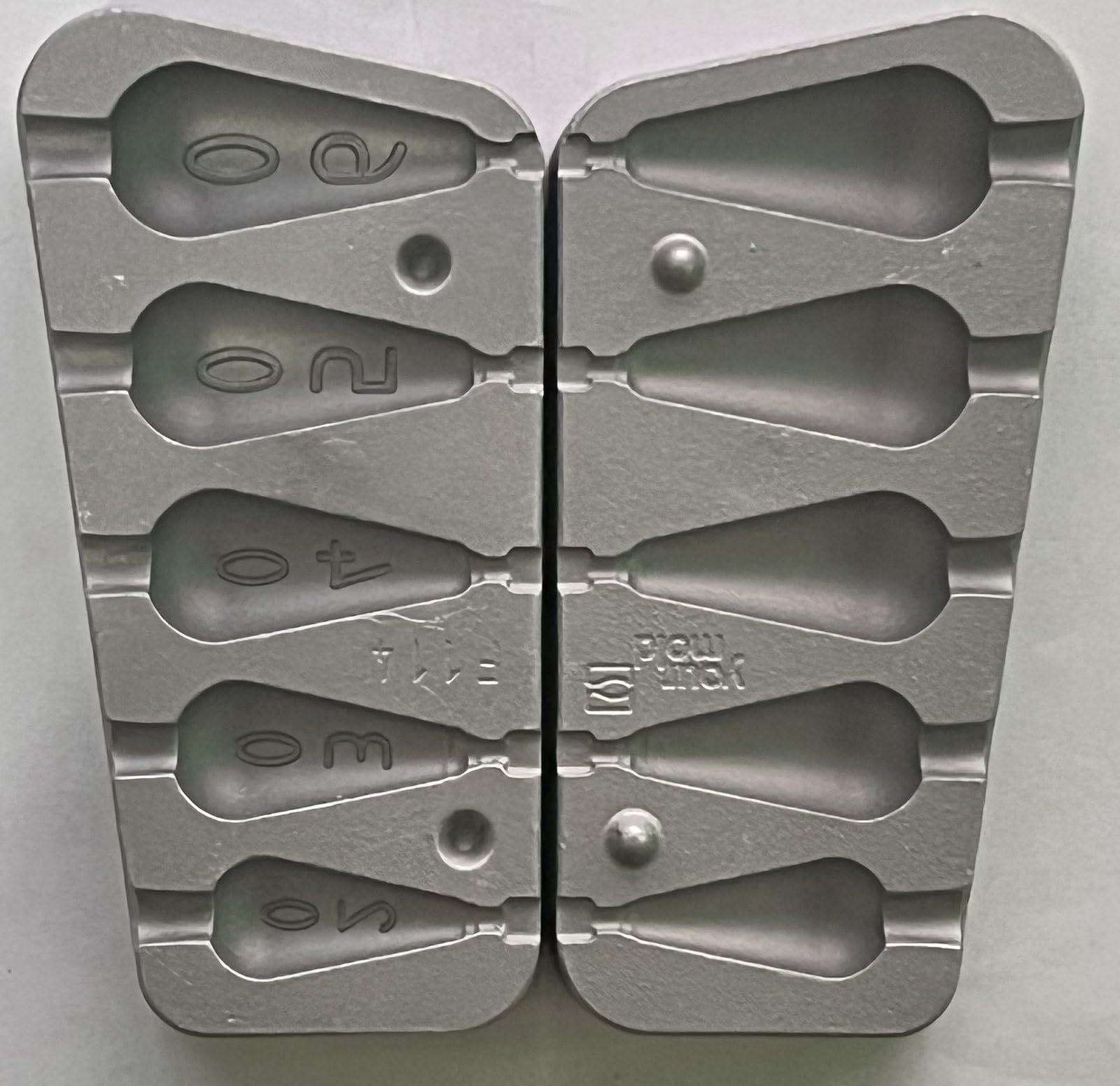 Pera Plomo Pesca Peso Molde 5 en 1 20-30-40-50-60 g/Carpa Pesca En Barco …