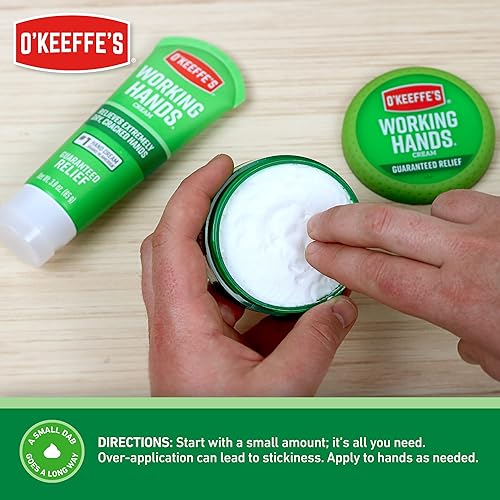 Miniatura 7 de O'Keeffe's Working Hands Crema de manos, para manos extremadamente secas y agrietadas, tubo de 1 oz, (paquete de 6)