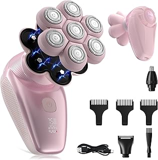 3-in-1 Electric Razor for Women, Painless Bikini Trimmer & Body Shaver, IPX7 Waterproof Wet/Dry, 120-Min Type-C Rechargeable, Gentle & Smooth Pink Shaver, Ideal Holiday Gift for Her