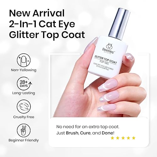Miniatura 175 de Beetles Nude - Esmalte de uñas en gel natural de 15ml/0.5 onzas líquidas, color neutro, color crema, translúcido, lámpara LED UV para uñas, 15ml/0.5