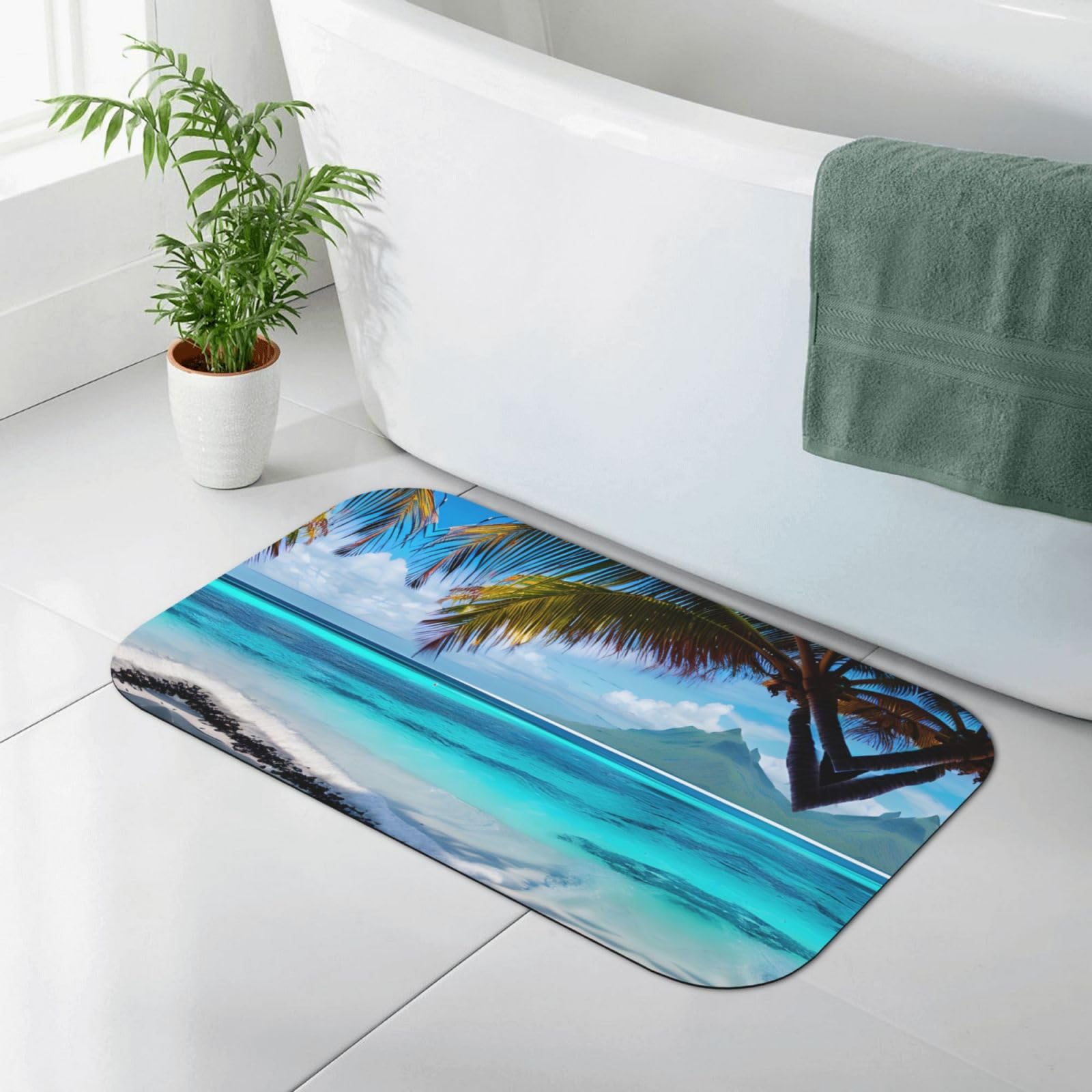 Tapis de bain diatomée antidérapant contre le sol humide