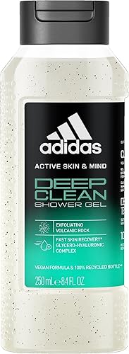 adidas Active Skin & Mind Deep Clean Shower Gel, Damen-Duschgel, 250 ml