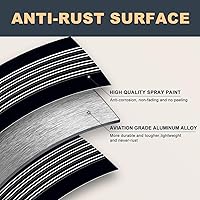 Vista 3 de Balaustres curvos de cubierta, barandilla de cubierta de aleación de aluminio de 29.5 x 1 pulgadas para cubierta compuesta, balaustres de escalera