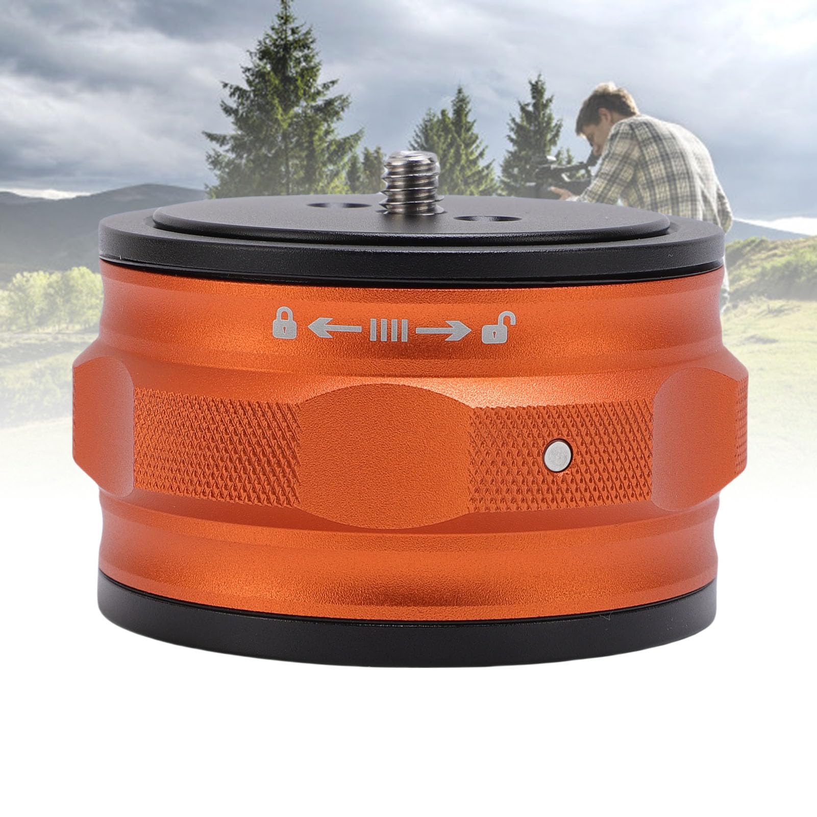 GOWENIC Adattatore a sgancio rapido per fotocamere DSLR Mirrorless, treppiede, slider, giunto cardanico portatile, stabilizzatore, testa a sfera, con filettatura da 3/8 e 1/4"