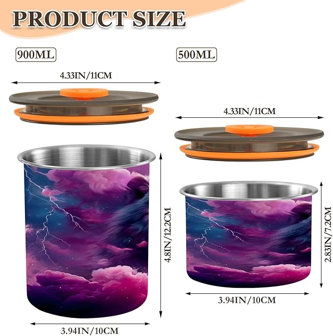 Dispensador de Alimentos ALAZA Wolf Cloud 17 oz Acero Inoxidable miniatura 3