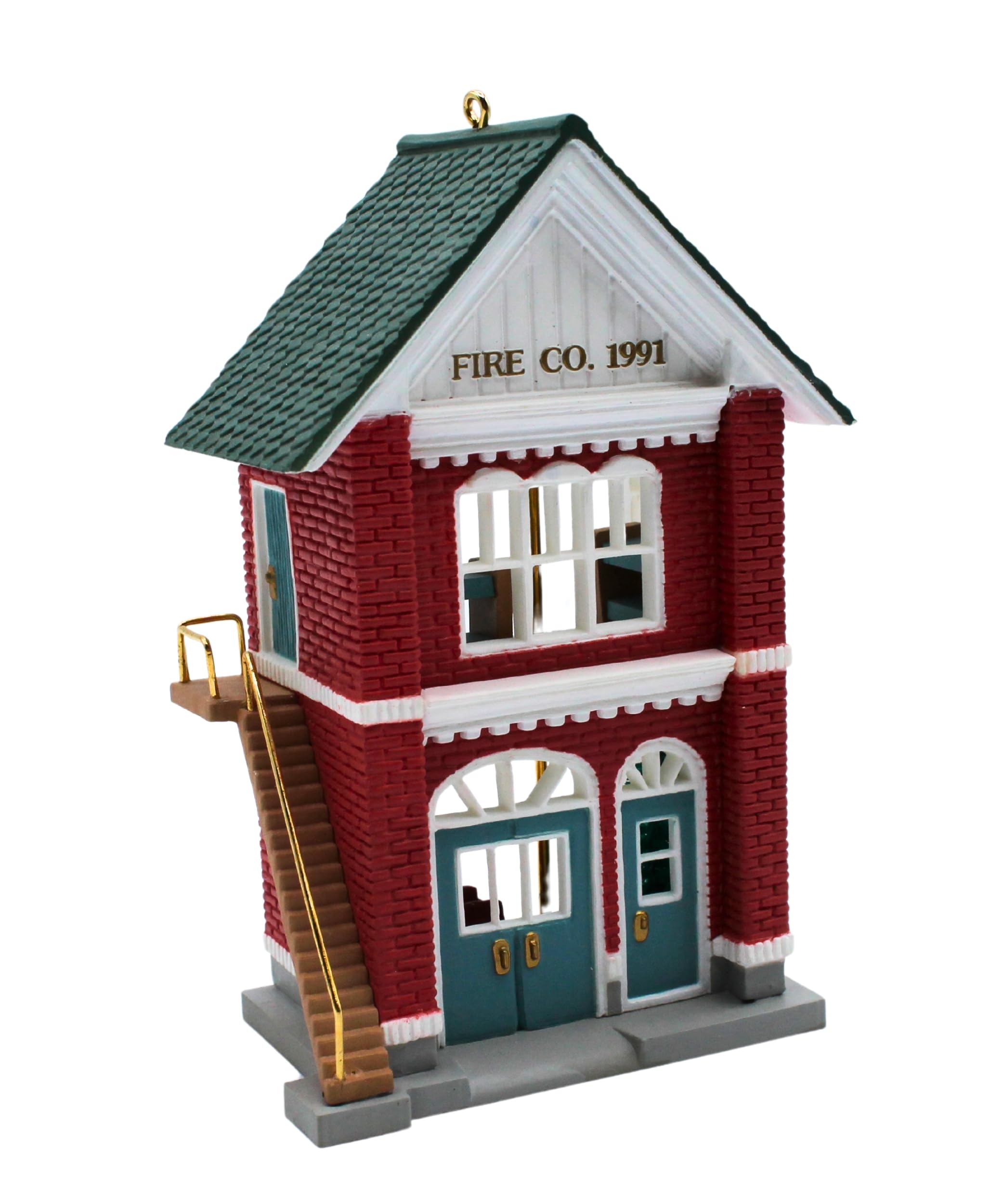 Amazon.com: Hallmark Fire Station Nostalgic Houses & Shops 8th in