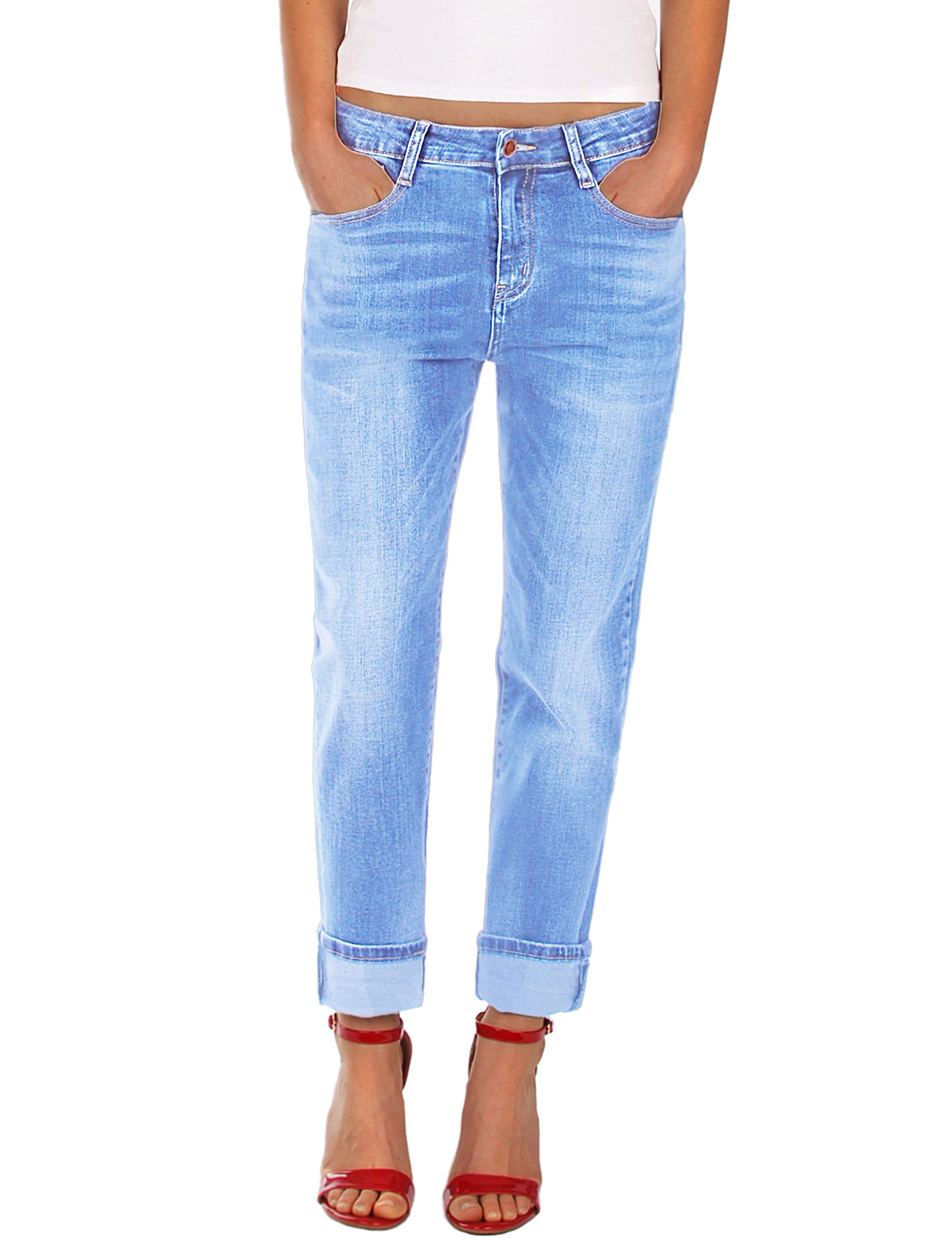 Fraternel Pantalon Jeans Femme Boyfriend