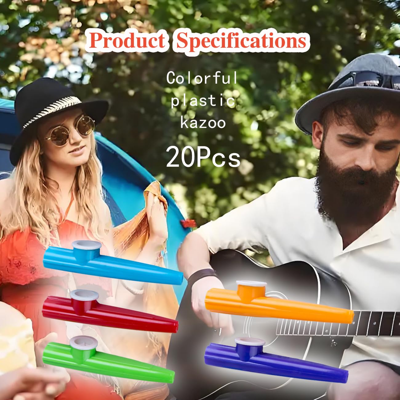ZBJBinCH Colorful Plastic Kazoos Bulk Multipack, Kazoo Instrument Set - Image 2