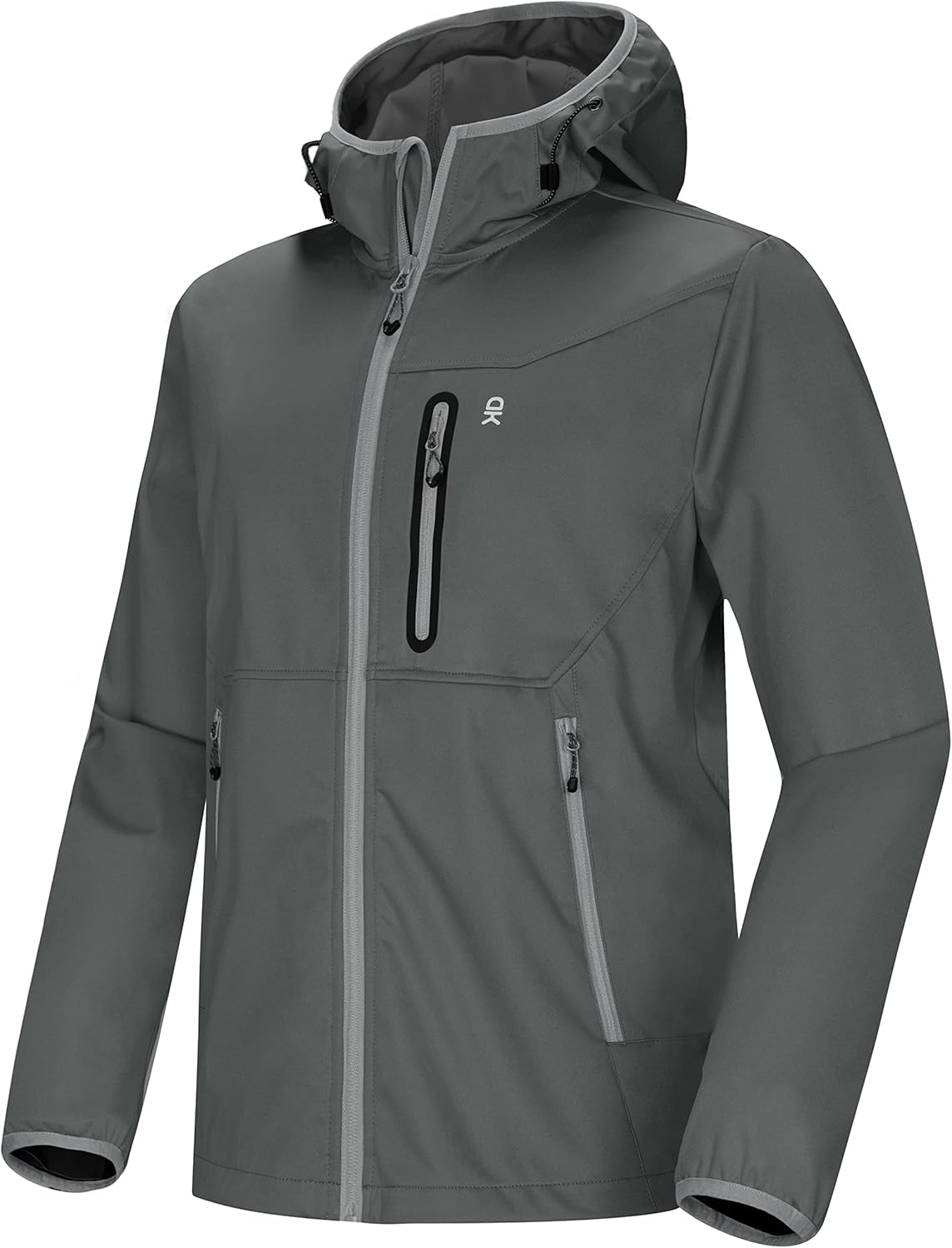 Little Donkey Andy Men's Lightweight Windbreaker, Softshell Jacket with Hood for Running Travel Hiking : Sports & Outdoors