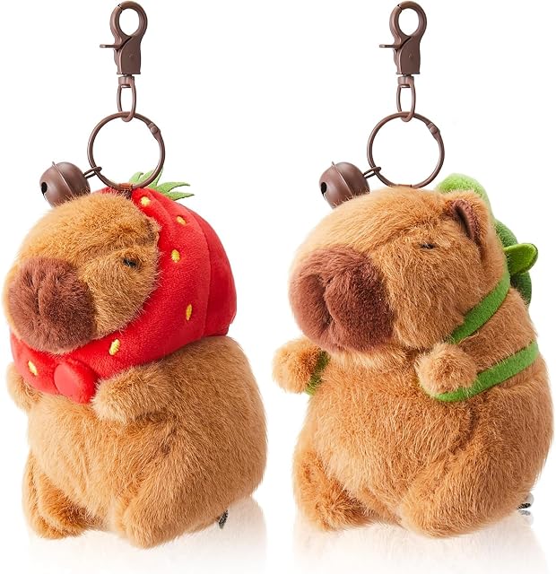 Tomatoys X2 Peluche Capibara Llavero 19 cm